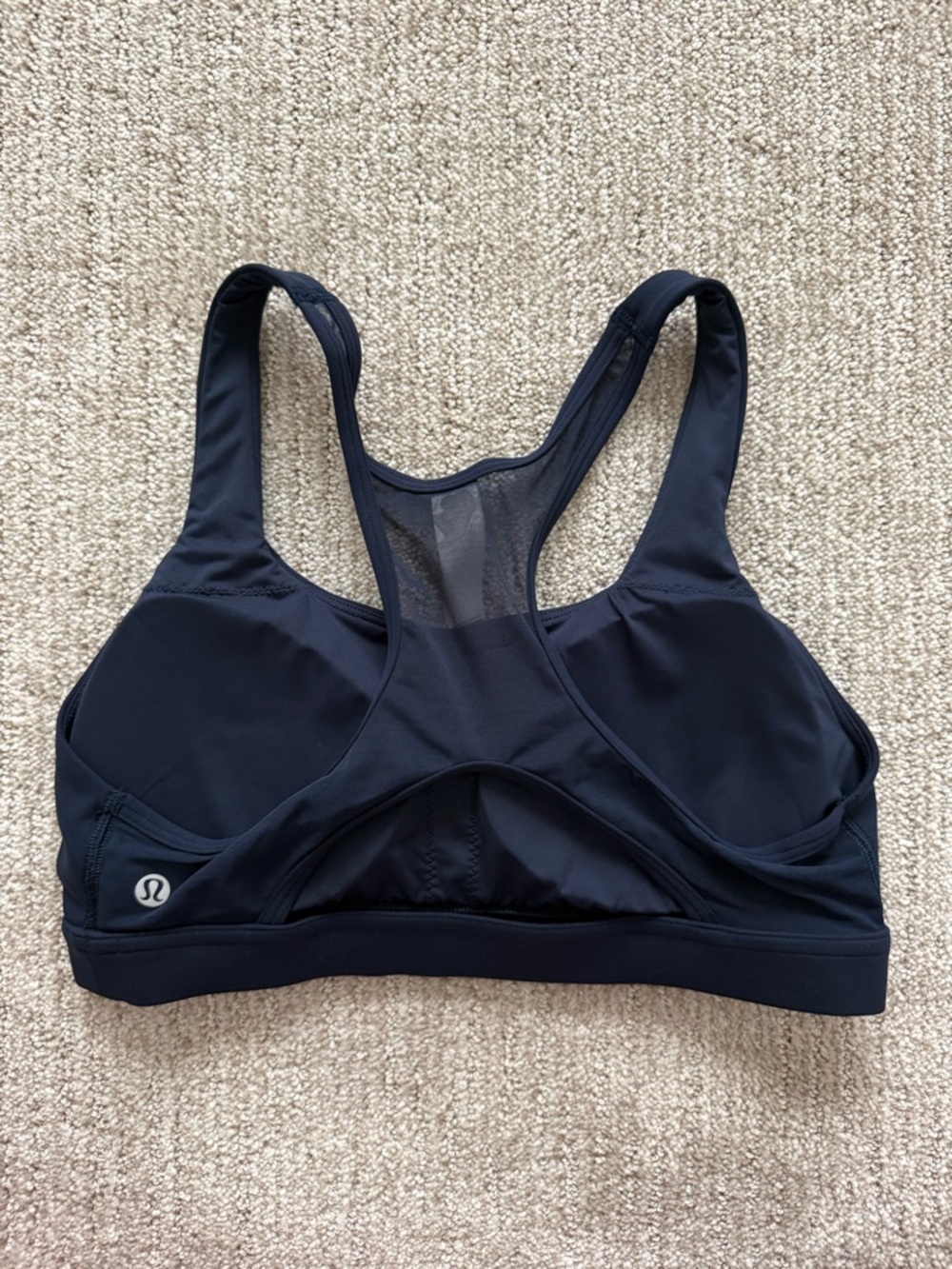 Lululemon Wunder Train Mesh-Back Bra Medium
Support, B/C Cup, True Navy - Size 8 - Picture 6 of 7